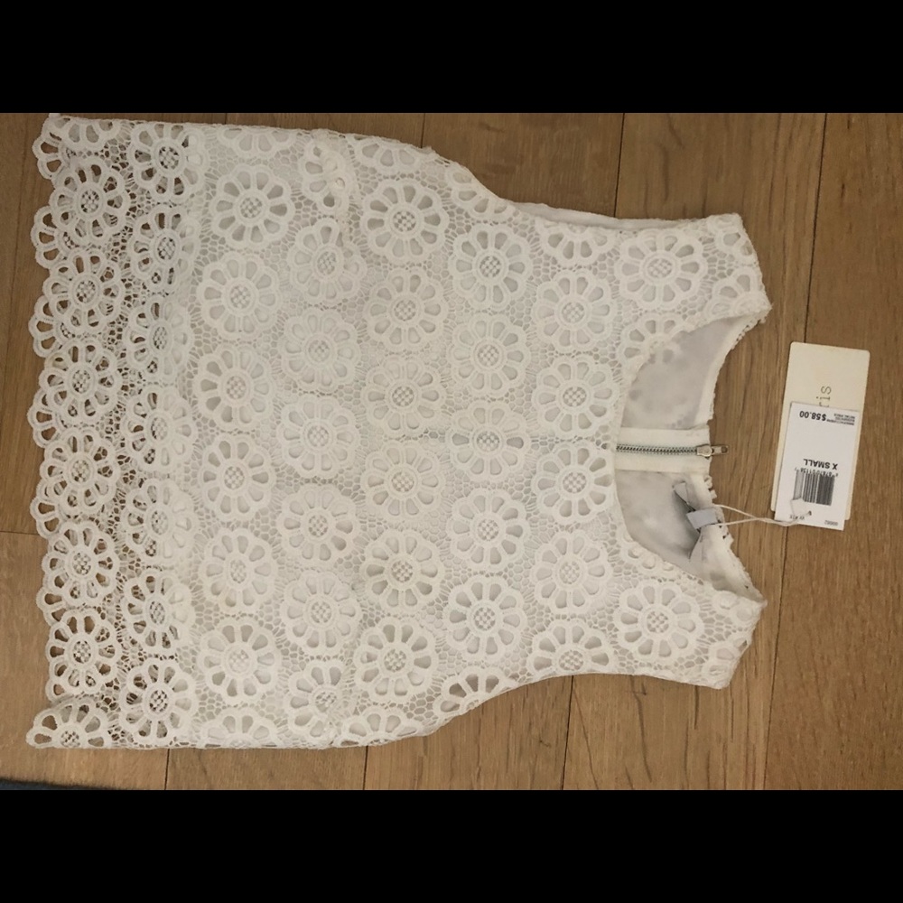 White lace top